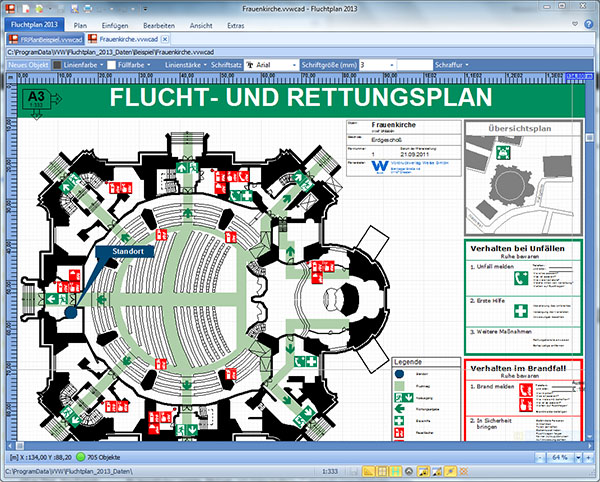 Fluchtplan Frauenkirche